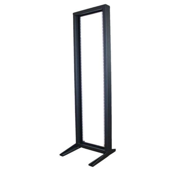 2-POST STEEL OPEN FRAME 7FT FLOOR RACK 45U
